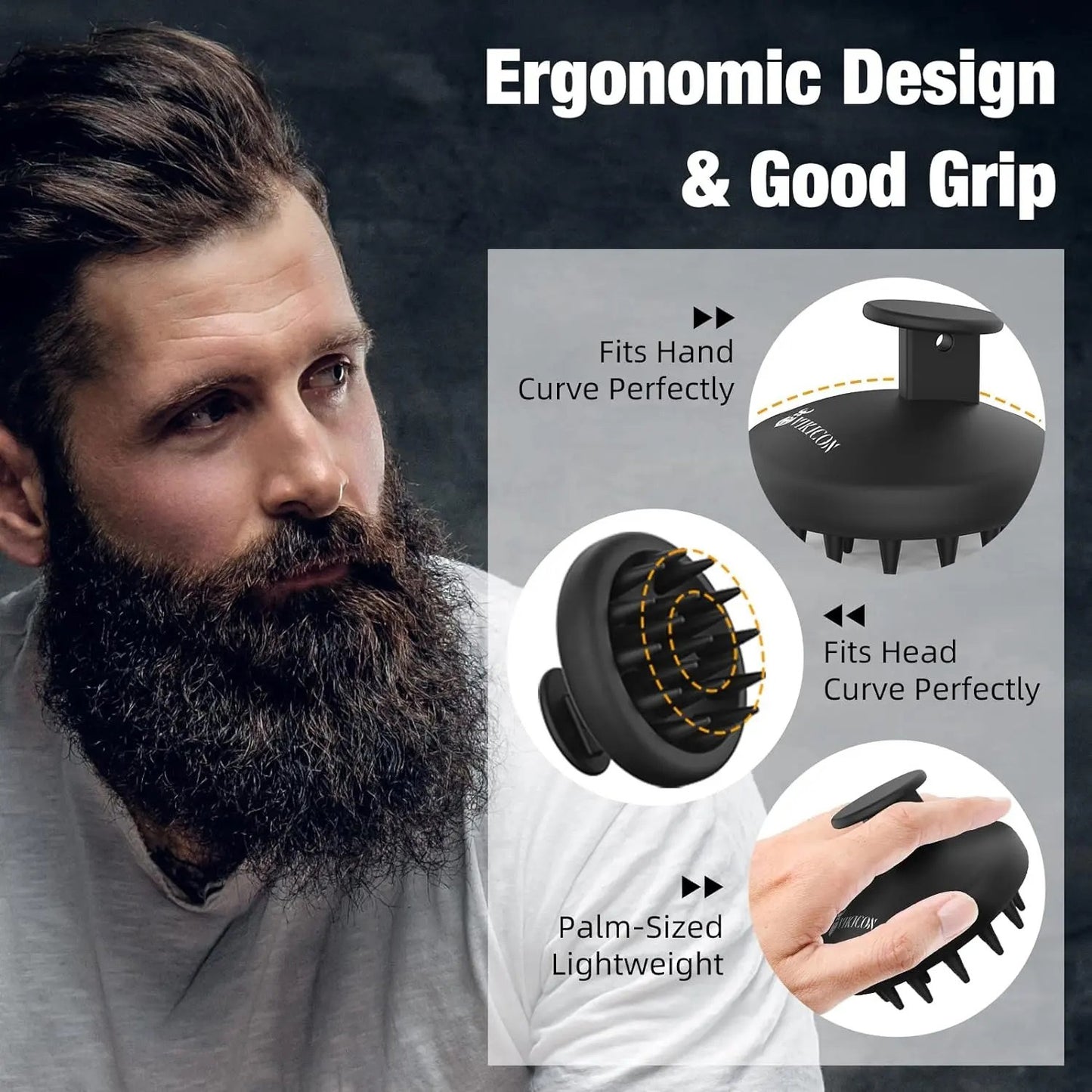 Scalp Massager Scrubber - Silicone - Apex Hair Care