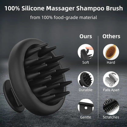 Scalp Massager Scrubber - Silicone - Apex Hair Care