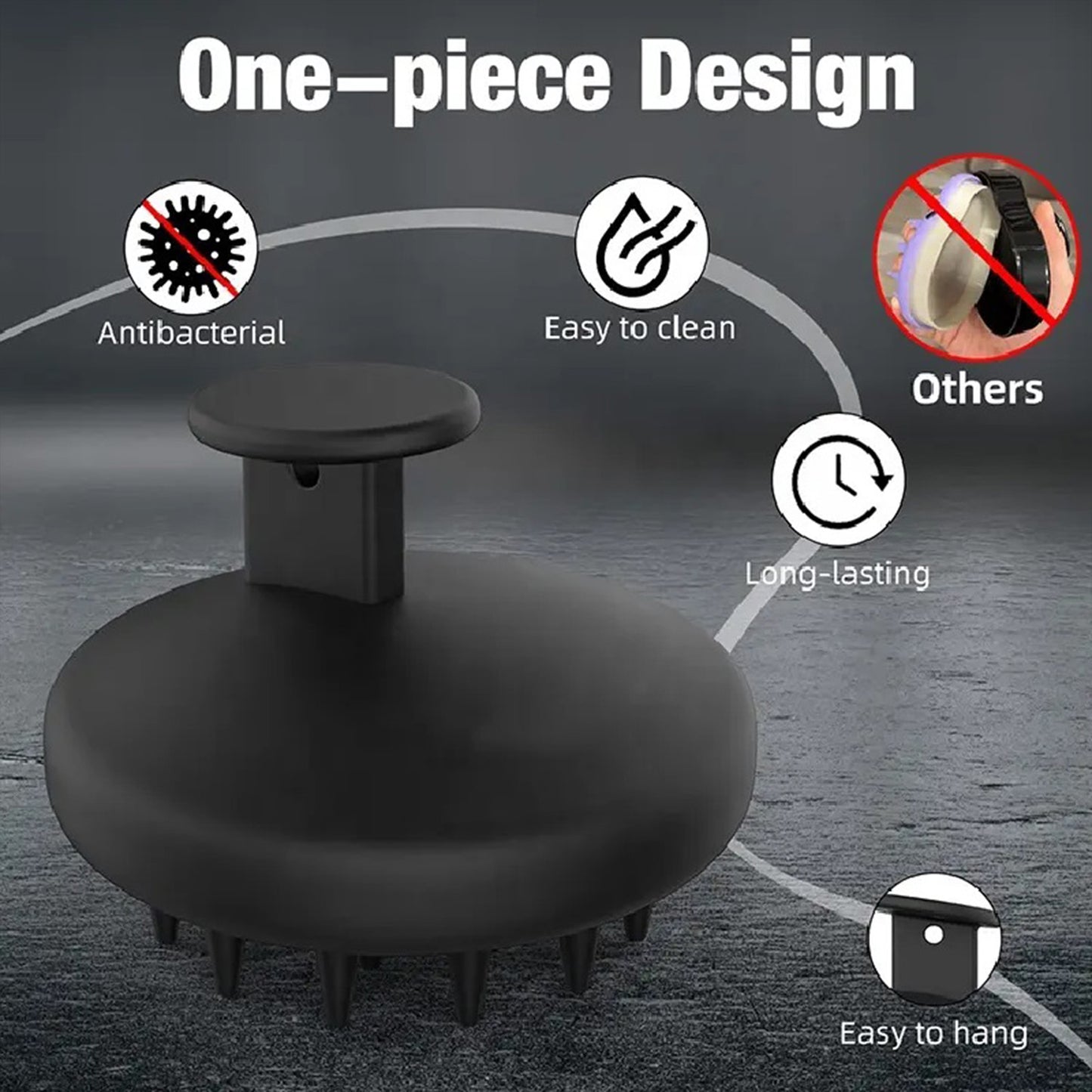 Scalp Massager Scrubber - Silicone - Apex Hair Care