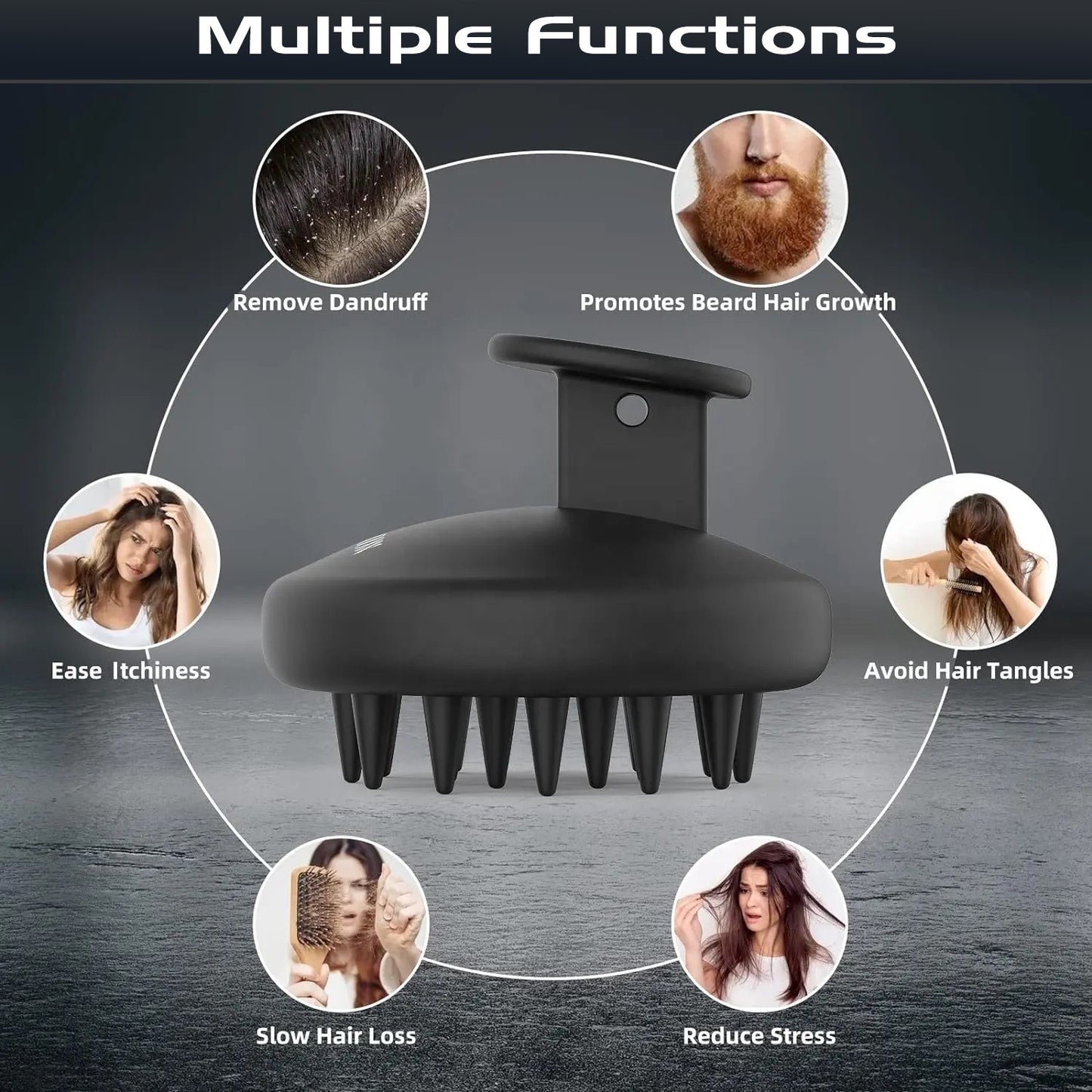 Scalp Massager Scrubber - Silicone - Apex Hair Care